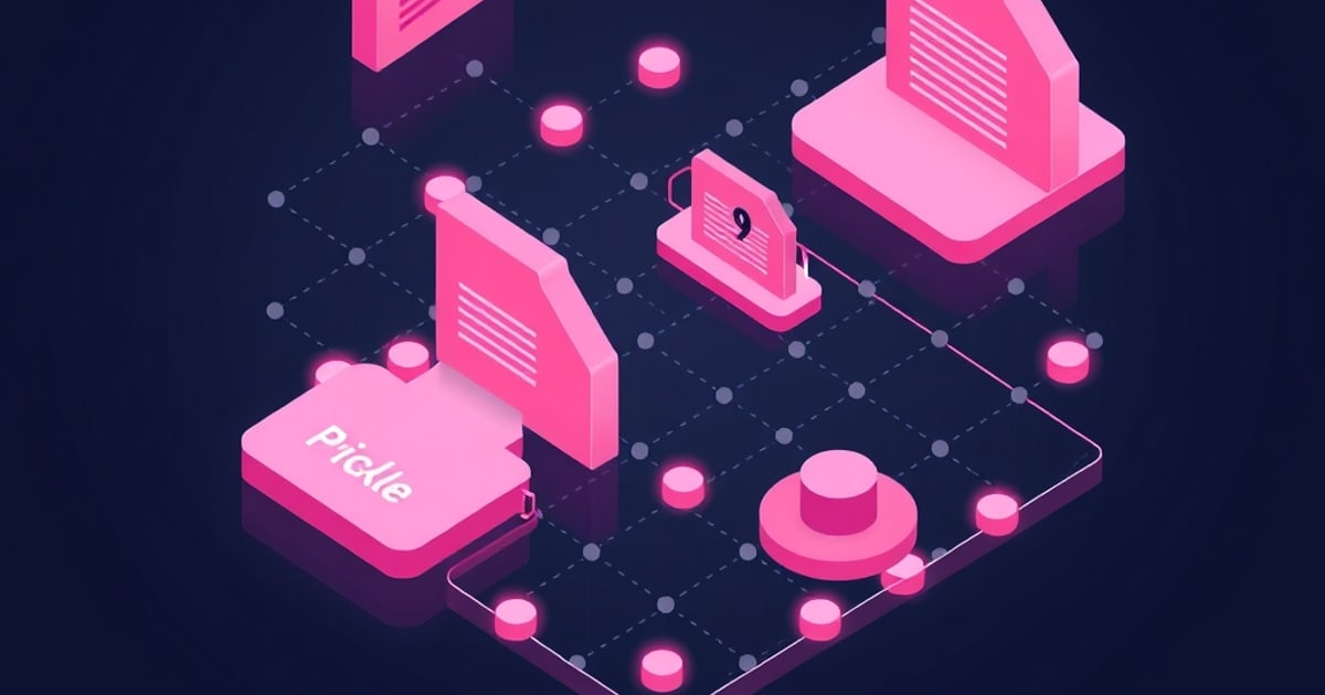 Model format comparison: pickle code execution risk, ONNX deserialization flaws, and SafeTensors security advantages